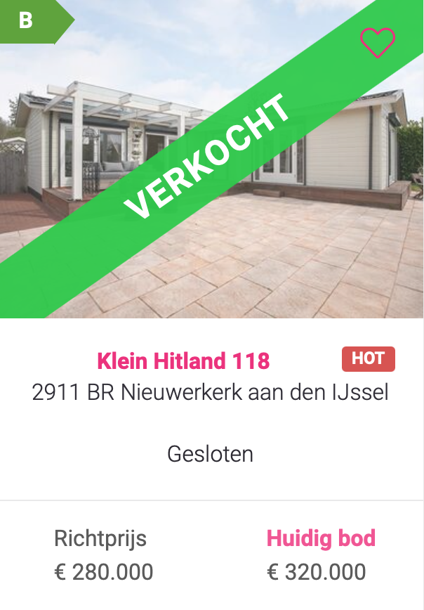 Verkoopresultaten makelaar in Nieuwerkerk aan den IJssel 2